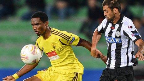 Samuel Eto'o (left)