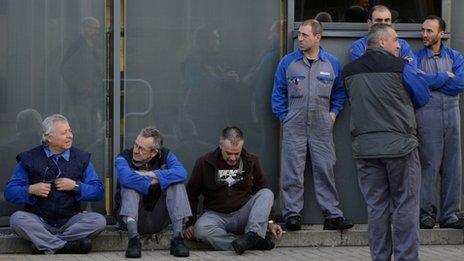 Ford workers in Genk