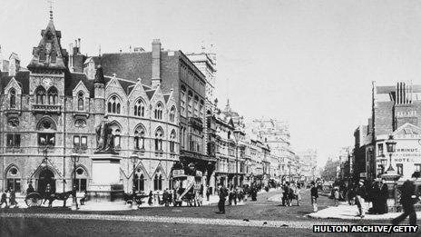 St Mary Street, Cardiff in 1895