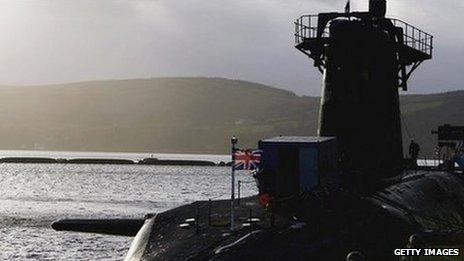 Faslane submarine