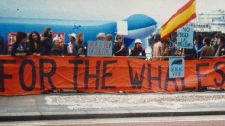 Protest in Brighton in 1982