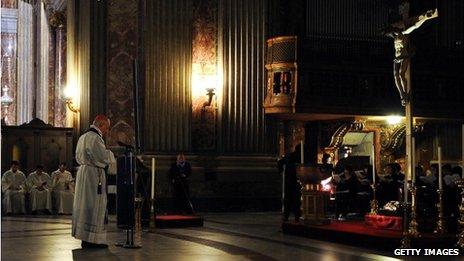 The Penitential Vigil mass at the Catholic Church's Towards Healing and Renewal symposium on sexual abuse of minors in Feb 2012