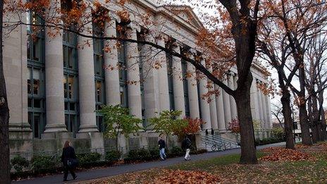 Harvard in autumn