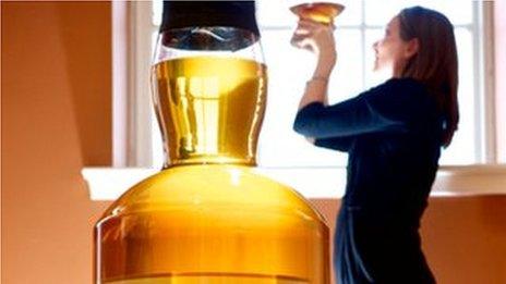 The world's largest bottle of single malt Scotch whisky