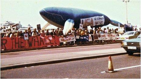 Protest in Brighton in 1982