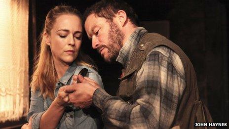 Miranda Raison and Dominic West in The River