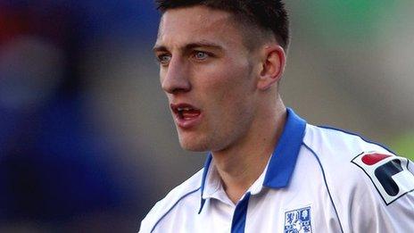 Tranmere Rovers striker Jake Cassidy