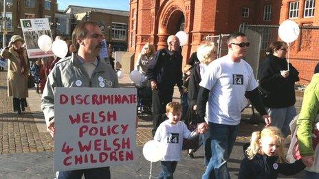 March in Cardiff Bay