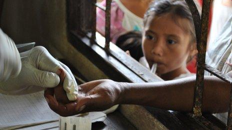 Thai villagers near Burma's border