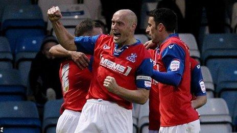 Gillingham celebrate a goal