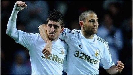 Pablo Hernandez celebrates his late equaliser