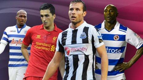 Left to right: Junior Hoilett, Nuri Sahin, Yohan Cabaye, Jason Roberts