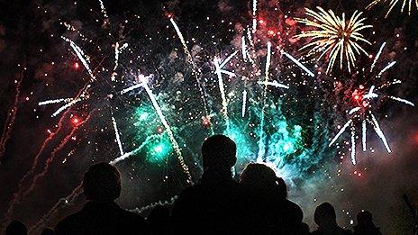 Spectators at Sparks In The Park, Norwich