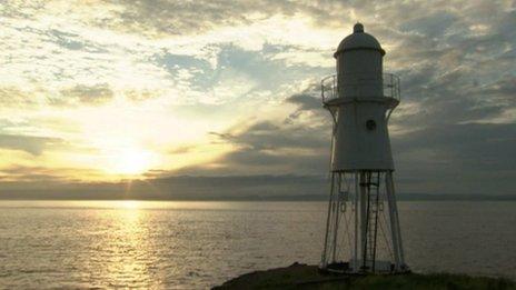 Blacknore Point Lighthouse in Portishead