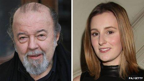 Sir Peter Hall and Laura Carmichael