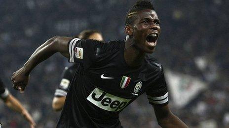 Paul Pogba in action for Juventus