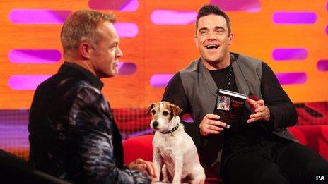 Graham Norton and Robbie Williams