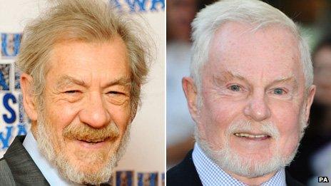 Sir Ian McKellen and Sir Derek Jacobi