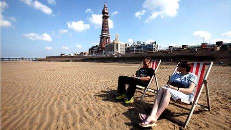 Blackpool beach