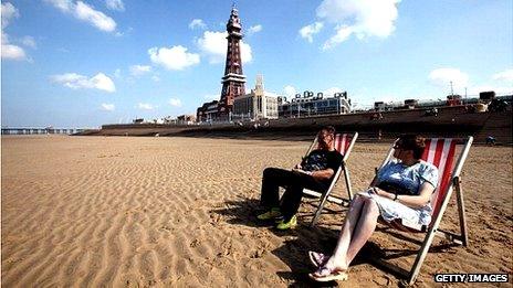 Blackpool beach