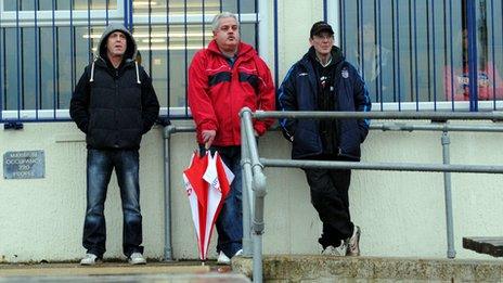 Spectators at Nottingham Forest Ladies match