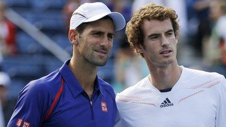 Novak Djokovic (left) and Andy Murray