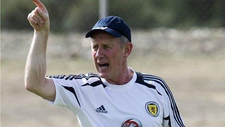 Scotland caretaker manager Billy Stark