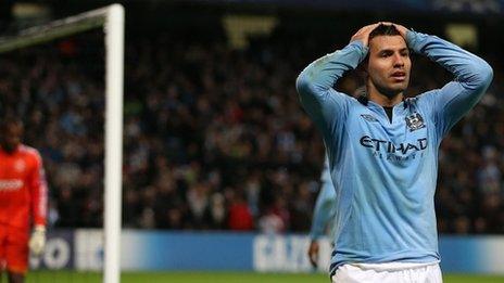 Manchester City striker Sergio Aguero