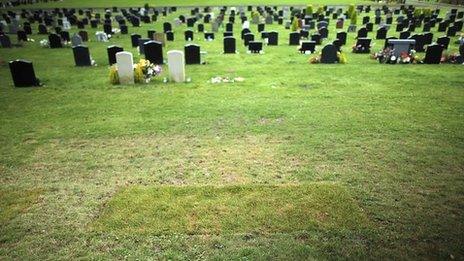 Jimmy Savile's grave in Scarborough