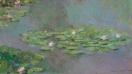 Claude Monet's Nympheas. Image from Christie's, New York