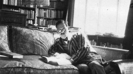 Edgar's father, black and white