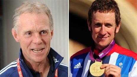 Shane Sutton (left) and Bradley Wiggins