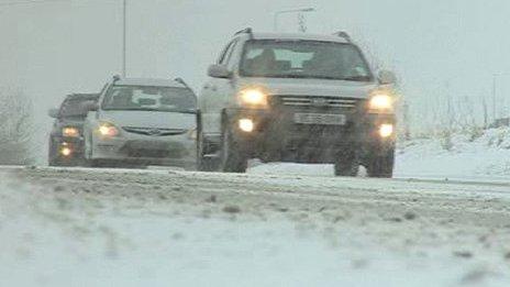 Cars in the heads of the valleys area