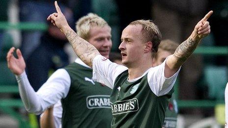 Hibernian striker Leigh Griffiths