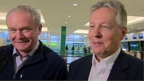 Martin McGuinness and Peter Robinson