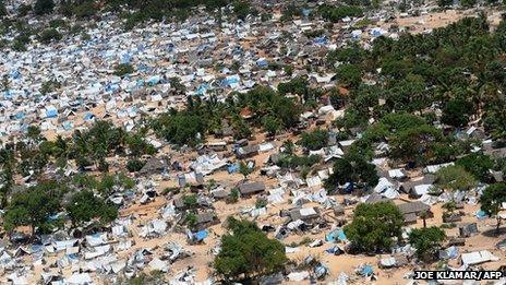 A general view of the abandoned conflict zone in north-east Sri Lanka where Tamil Tiger separatists made their last stand before their defeat by the army, May 23, 2009.