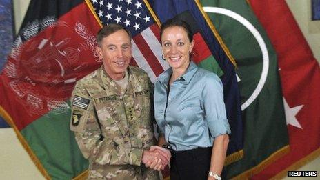 Gen Petraeus and Paula Broadwell