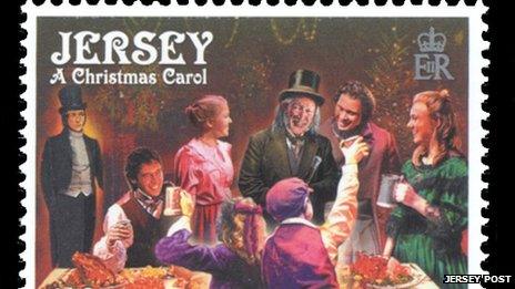 Christmas stamps from Jersey Post