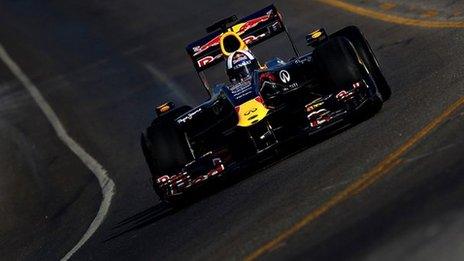 Red Bull testing on Circuit of the Americas