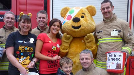 Firefighters from Wrexham raising money for Children In Need