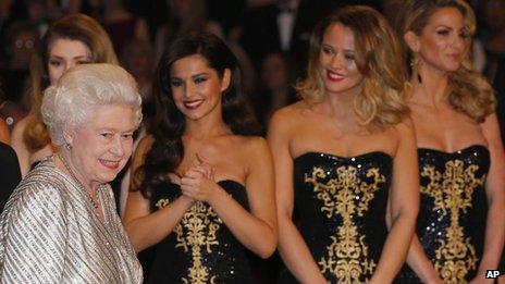 The Queen and Girls Aloud