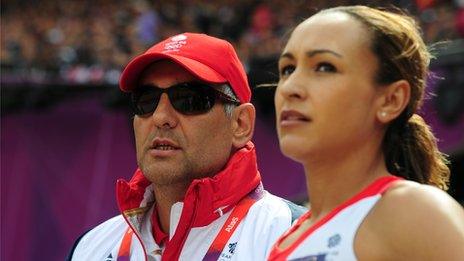 Toni Minichiello and Jessica Ennis