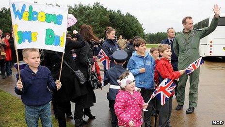 Family homecoming at RAF Marham