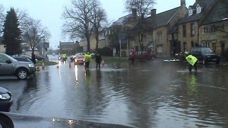 Floodign in Witney