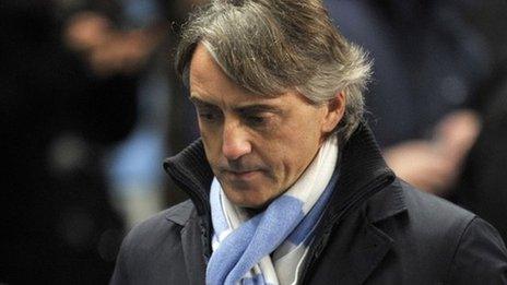 Manchester City manager Roberto Mancini