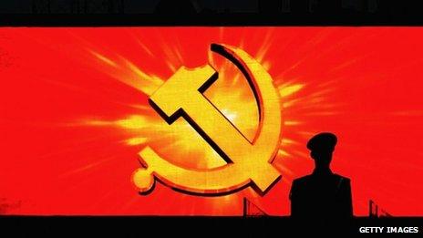 A Chinese paramilitary policeman guards at the Tiananmen Square in Beijing, 07 Nov 2012