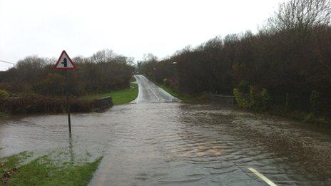 Flooding at Pentraeth