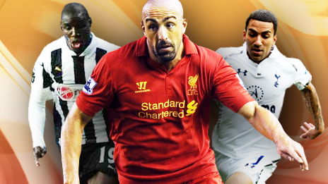 Demba Ba, Jose Enrique, Aaron Lennon