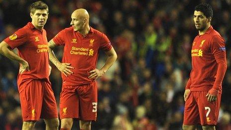 Steven Gerrard, Jonjo Shelvey and Luis Suarez