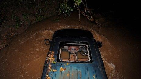 Vehicle where the man died in Chew Stoke